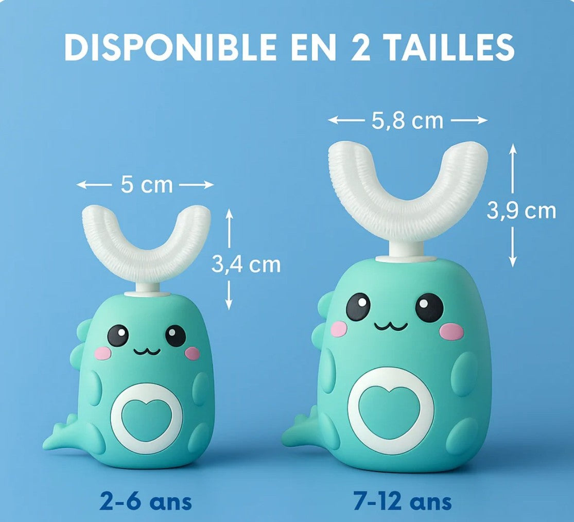 🦷 Helorvia Smile™ — Brosse à dents 360° pour enfants